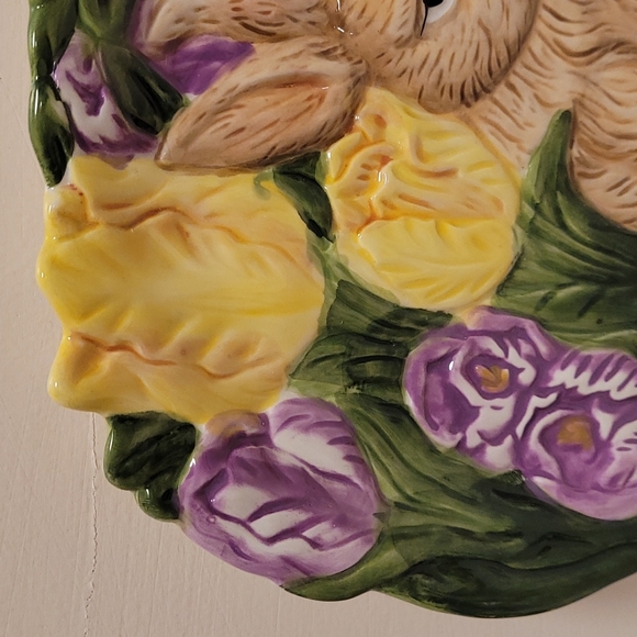 Pair of Adorable Cracker Barrel Easter Treasure 3D Bunny Plates - Picture 4 of 16